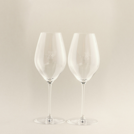 Verres Riedel à Champagne Tour d'Argent x2