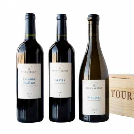 Nature - Caisse bois 1x Graves, 1x Lalande-de-Pomerol, 1x Sancerre