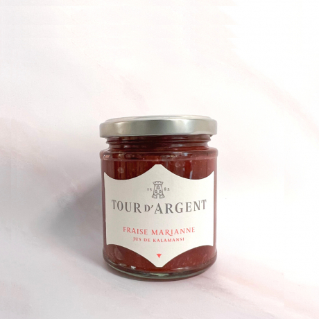 Confiture fraises Marianne & jus de kalamansi