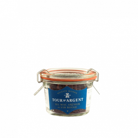 Mac Arthur salt with red wine