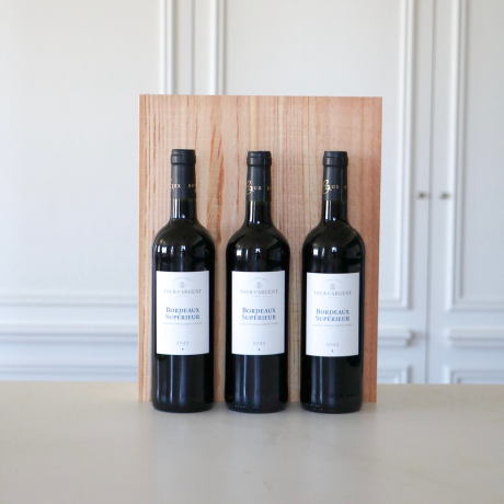 Balade Bordelaise - Caisse bois 3x Bordeaux Supérieur Tour d'Argent