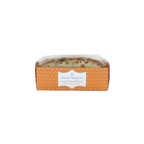 Citrus and golden raisin cake