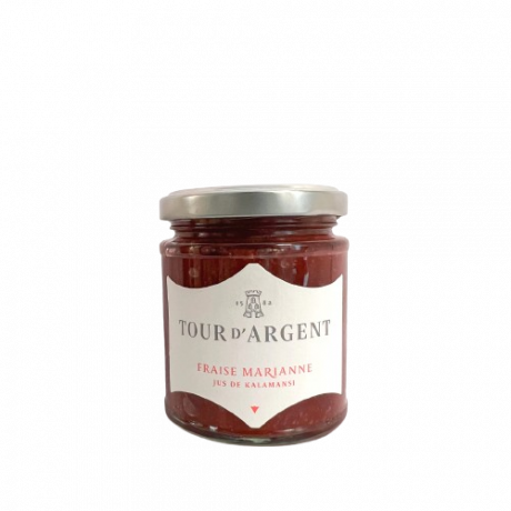 Confiture fraises Marianne & jus de kalamansi