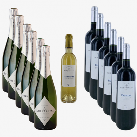 Signature Crus Set - Champagne & Pauillac, Collection Tour d'Argent