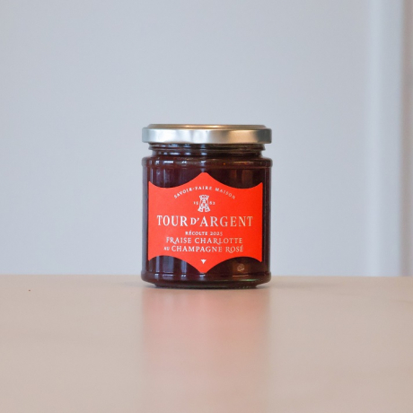 Confiture Fraise Charlotte au Champagne Rosé Tour d'Argent
